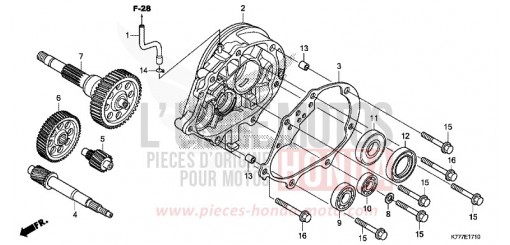 BOITE DE VITESSES SH125ADH de 2017